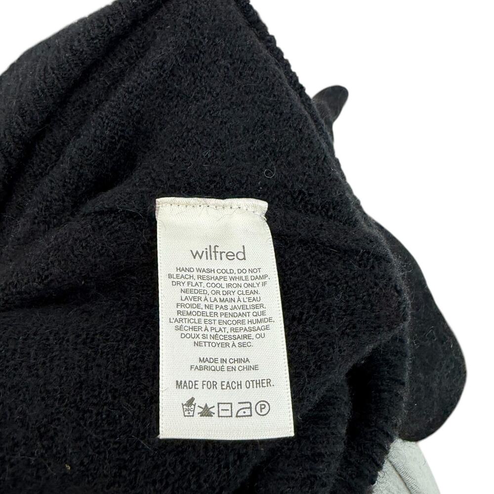 Aritzia Wilfred Lorin Sweater‎ Black Wool Alpaca Turtleneck Womens Small - Picture 9 of 10